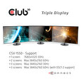 Club3D Video hub MST (Multi Stream Transport) USB-C 3.2 na 3x DisplayPort 1.4