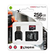 Kingston paměťová karta 256GB microSDXC React Plus SDCR2 w/Adapter + MLPM Reader