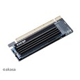 Akasa adaptér M.2 SSD to PCIe adapter card with heatsink cooler