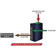 Planet IGS-614HPT, PoE switch, 5x 1000Base-T, 1x SFP, 4x PoE 802.3at, -40~+75°C, 12-56VDC, dual-power, DIN