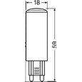 OSRAM LED STAR PIN CL 4,8W 827 G9 600lm 2700K (CRI 80) 15000h A++ (Krabička 1ks)