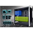 In Win skříň 216, mid tower, 220mm PSU, 166mm fan,, 2xHDD, 5xSSD, 2x USB 3.0 / HD Audio / Black