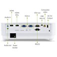 Acer P1355W DLP 3D / 1280x800 WXGA / 4000 ANSI / 20000:1/ VGA, 2x HDMI/ 1x10W, 2.4kg