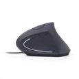 GEMBIRD myš MUS-ERGO-01, drátová, optická, vertikální, 1200-3200 dpi, USB, černá