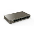 Tenda TEG1109P-8-102W PoE AT switch 8x PoE 802.3af/at + 1x Uplink, 9x 1 Gb/s, PoE 102W, fanless