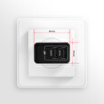 AXAGON ACU-DS16, SMART nabíječka do sítě, 2x USB výstup 5V/2.2A + 5V/1A, 16W