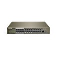 Tenda TEF1126P-24-250W PoE AF / AT switch - 24x PoE 100 Mb/s + 2x Uplink 1Gb/s RJ45/SFP, PoE 225W