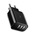 Nabíječka do sítě Baseus Mirror Lake Digital Display 3xUSB 3.4A - černá