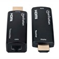 Manhattan HDMI Extender by Single Cat5e/6 up to 60m, Black, Retail Box