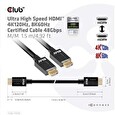 Club3D Adaptér HDMI 4K120Hz, 8K60Hz, 48Gbps (M/M 1.5 m/4.92 ft)