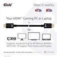 Club3D Adaptér HDMI 4K120Hz, 8K60Hz, 48Gbps (M/M 1.5 m/4.92 ft)