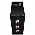 FSP/Fortron ATX Midi Tower CMT512 Black, průhledná bočnice, 4 x A.RGB LED 120 mm ventilátor