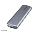 Akasa externí box pro M.2 SATA/NVMe SSD, USB 3.2 Gen 2, 10Gb/s, hliník