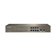 Tenda TEG5310P-8-150W Gigabit L3 PoE Switch 130W, 8x 1Gb/s PoE, 2x RJ45/SFP, STP, IGMP, VLAN, Rack