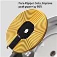 Baseus Planet 2v1 bezdrátová nabíječka bílá + USB adaptér a kabel Type-C 1m