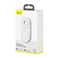 Baseus Planet 2v1 bezdrátová nabíječka bílá + USB adaptér a kabel Type-C 1m
