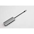 Hliníkový FIXED HUB 6IN1 s rozhraním USB-C pro notebooky a tablety