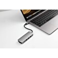 Hliníkový FIXED HUB 6IN1 s rozhraním USB-C pro notebooky a tablety