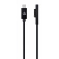 Manhattan nabíjecí kabel, Surface Connect to USB-C Charging Cable (M/M), 15 V / 3 A, 1.8m, černá