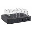 Manhattan USB nabíjecí stanice, 6-Port USB Charging Station, USB-A, černá