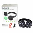 EVOLVEO bezdrátová sluchátka SupremeSound 8EQ, Bluetooth, reproduktor a ekvalizér 2v1, černá
