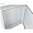 19" venkovní vodotěsný rozvaděč s krytím IP55, 17U, hloubka 210mm, šedý