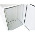 19" venkovní vodotěsný rozvaděč s krytím IP55, 17U, hloubka 450mm, 3-bodový zámek, šedý