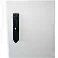 19" venkovní vodotěsný rozvaděč s krytím IP55, 17U, hloubka 450mm, 3-bodový zámek, šedý
