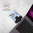 AXAGON CRE-SM5, USB externí PocketReader čtečka kontaktních karet ID card (eObčanka)