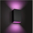 Philips Resonate Exteriérové nástěnné svítidlo, Hue White and Color Ambiance, 230V, 2x8W E27, Černá (1746430P7)