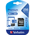 Verbatim MicroSDXC karta 256GB Premium, U1 + adaptér