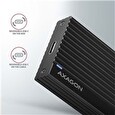 Axagon EEM2-GTR, USB-C 3.2 Gen 2 - M.2 NVMe SSD kovový THIN RIB box