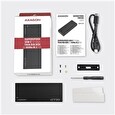 Axagon EEM2-GTR, USB-C 3.2 Gen 2 - M.2 NVMe SSD kovový THIN RIB box