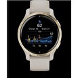 Garmin GPS sportovní hodinky Venu® 2S Rose Gold/White Leather Band