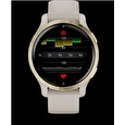Garmin GPS sportovní hodinky Venu® 2S Rose Gold/White Leather Band