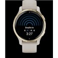 Garmin GPS sportovní hodinky Venu® 2S Rose Gold/White Leather Band