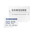Samsung micro SDXC 512 GB EVO Plus + SD adaptér