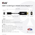 Club3D aktivní adaptér HDMI na USB-C, 4K60Hz, M/F