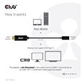 Club3D aktivní adaptér HDMI na USB-C, 4K60Hz, M/F
