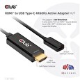 Club3D aktivní adaptér HDMI na USB-C, 4K60Hz, M/F