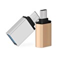 Redukce FIXED Link USB-C na USB-A, šedá