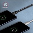 Axagon BUCM32-CM20AB, SPEED+ kabel USB-C <-> USB-C, 2m, USB 3.2 Gen 2, PD 100W 5A, 4k HD, ALU, oplet, černý