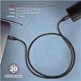 Axagon BUCM32-CM20AB, SPEED+ kabel USB-C <-> USB-C, 2m, USB 3.2 Gen 2, PD 100W 5A, 4k HD, ALU, oplet, černý