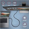 Axagon BUCM32-CM20AB, SPEED+ kabel USB-C <-> USB-C, 2m, USB 3.2 Gen 2, PD 100W 5A, 4k HD, ALU, oplet, černý