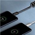 Axagon BUMM-AM10TB, TWISTER kabel Micro USB <-> USB-A, 0.6m, USB 2.0, 2.4A, ALU, tpe, černý