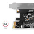 AXAGON PCES-SA2N, PCIe řadič - 2x interní SATA 6G port, ASM1061, SP & LP