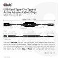 Club3D Kabel USB-C na USB-A, 5 Gbps (M/F), 10m