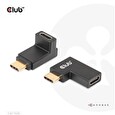 Club3D set adapterů USB-C Gen2 angled adapter set of 2, 4K120Hz (M/F)