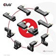 Club3D set adapterů USB-C Gen2 angled adapter set of 2, 4K120Hz (M/F)