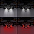 Solight LED čelová nabíjecí svítilna, 550lm, Li-Ion, USB
